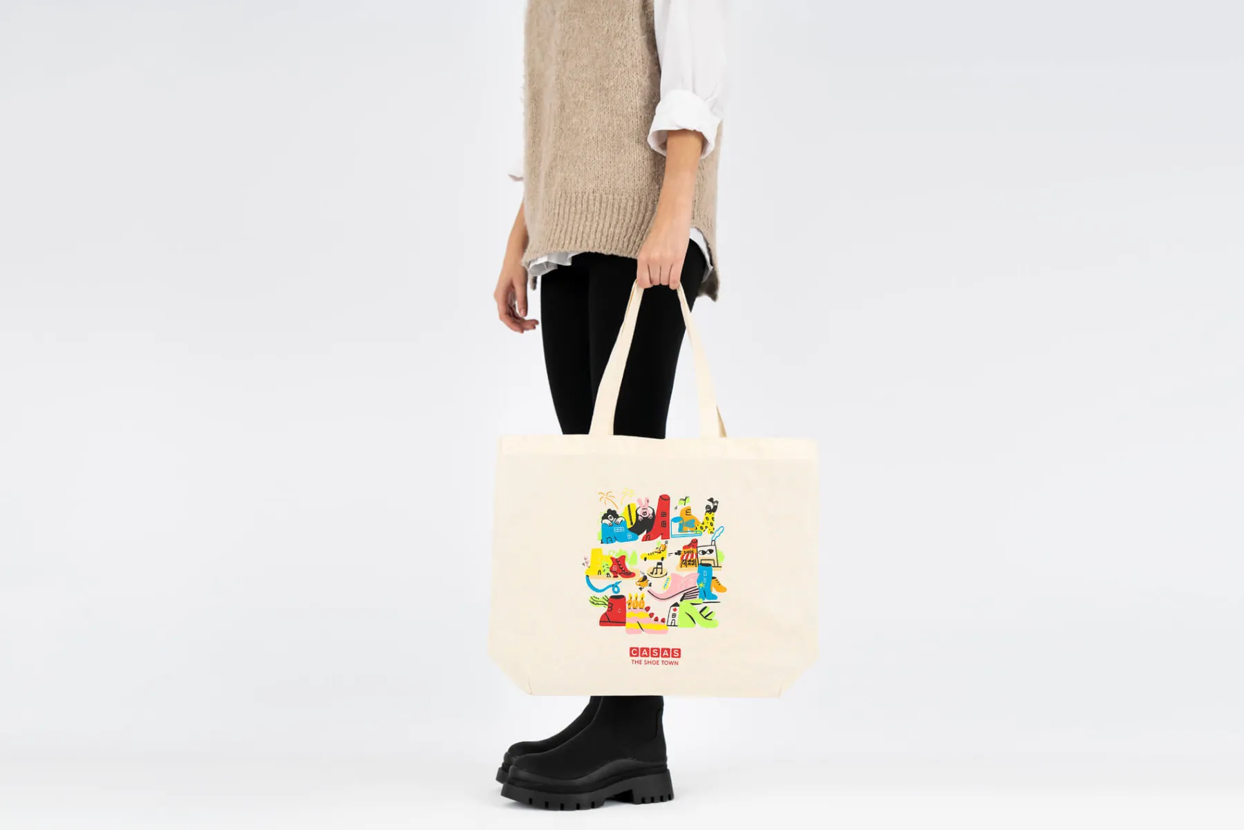 Bolso TOTE BAG THE SHOE TOWN | Tote bag de CASAS Sale